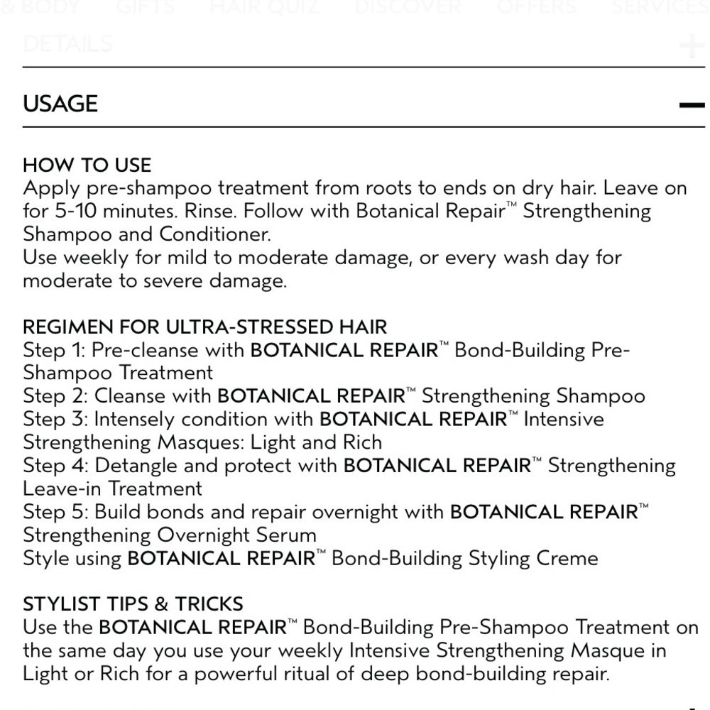 AVEDA Botanical Repair Bond Building Pre-Shampoo Treatment - Picture 5 of 7